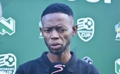 Vusumuzi Vilakazi during a post-match interview with SuperSport TV