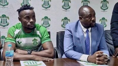 Washington Arubi and Caps United President Farai Jere in Harare