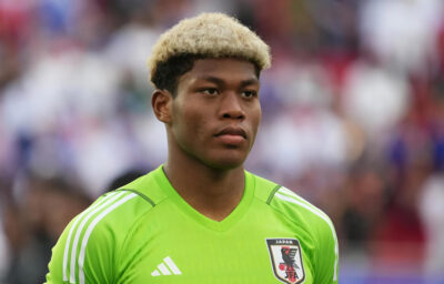 Japan goalkeeper Zion Suzuki before a game