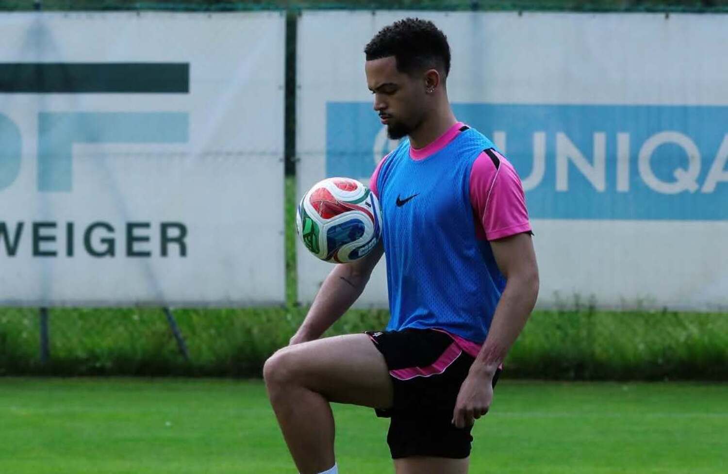 Aden McCarthy at training with Sabah FC