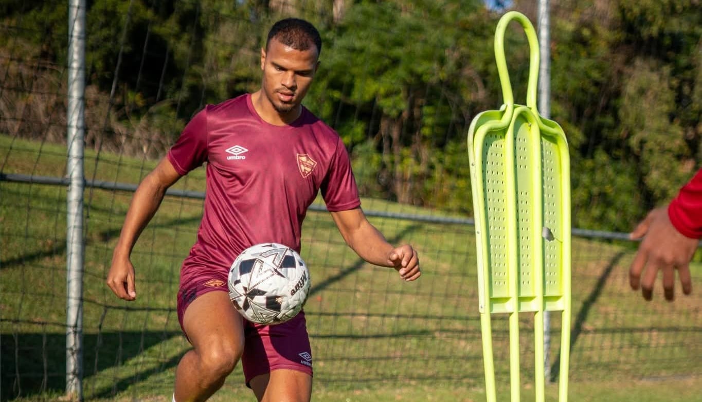 Ashley Cupido with Stellenbosch FC