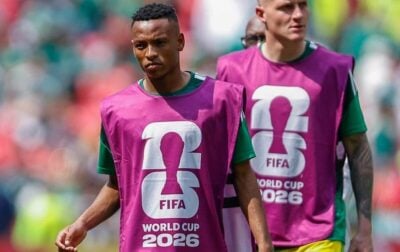 Relebohile Mofokeng in Bafana Bafana colours