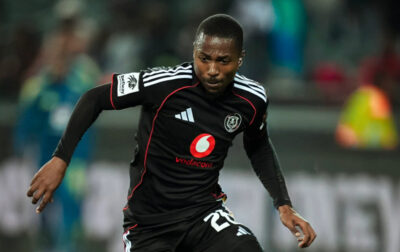 Bandile Shandu in action for Orlando Pirates