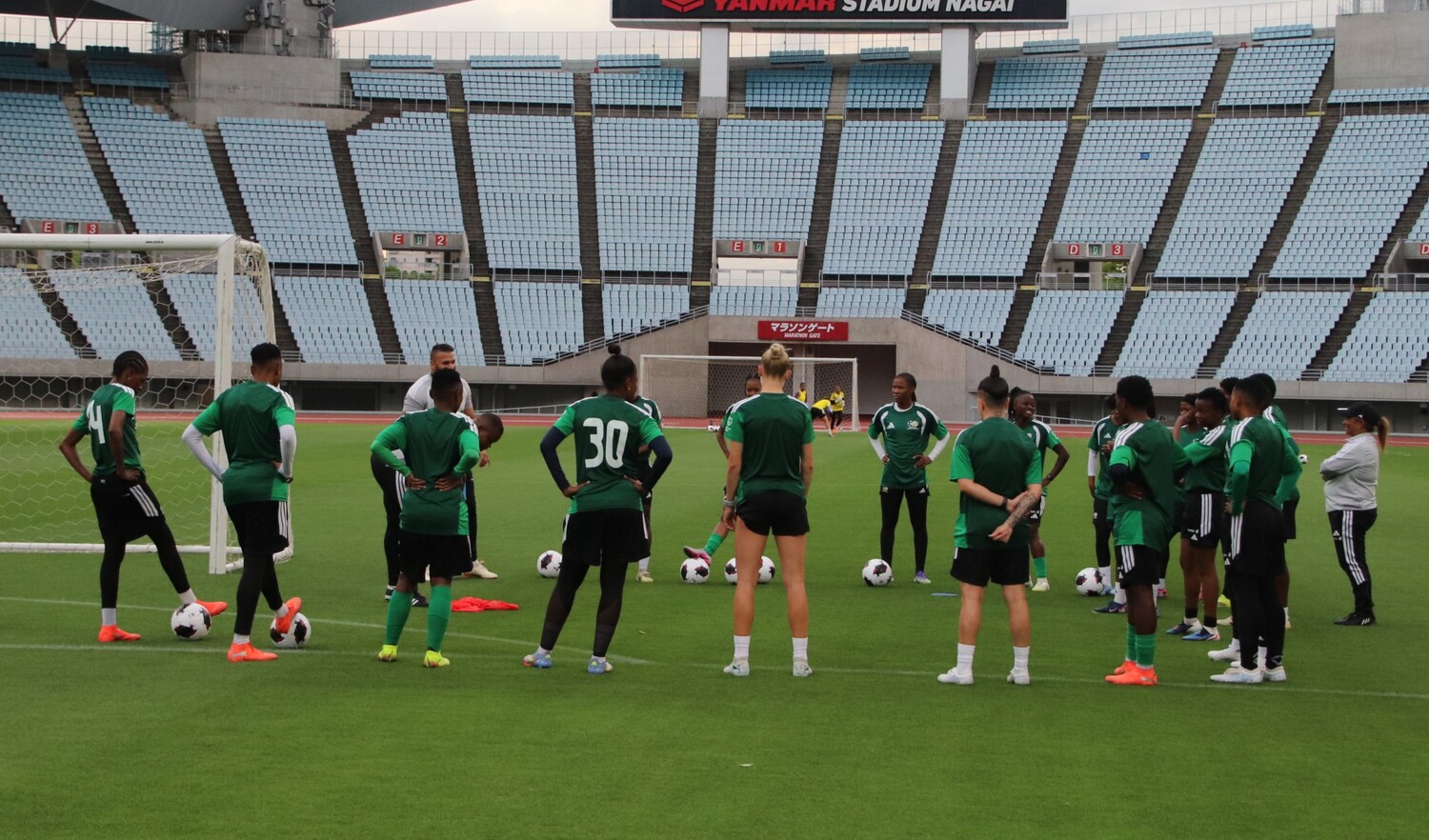 Banyana Banyana during their camp ahead of the WAFCON tournament