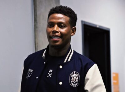 Bongani Zungu arriving for a match with AmaZulu FC