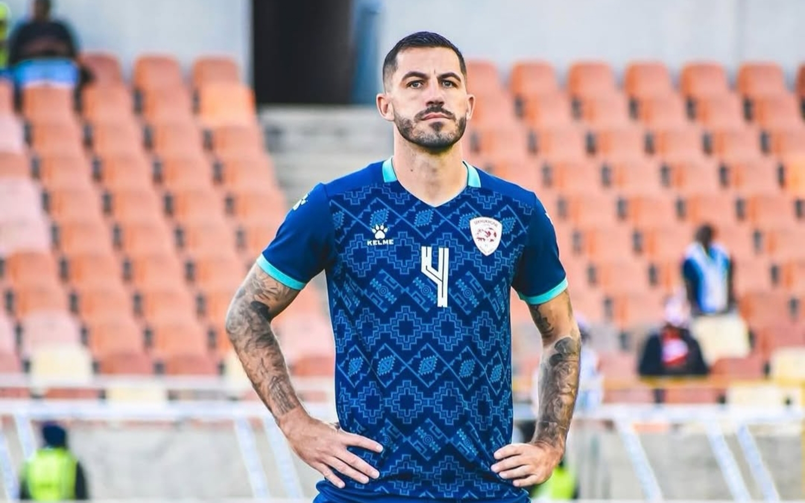 Daniel Cardoso during a training session with Sekhukhune United