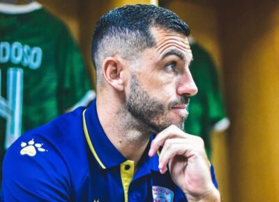 Daniel Cardoso in the dressing room before a League match with Sekhukhune United