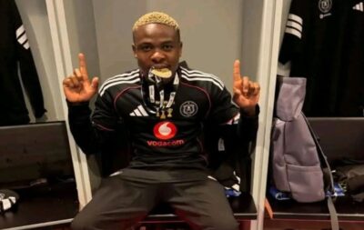 Daniel Msendami after Orlando Pirates won 2025/26 Betway Premiership title