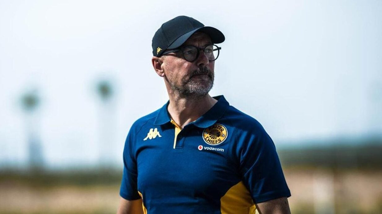 Fernando da Cruz at training with Kaizer Chiefs