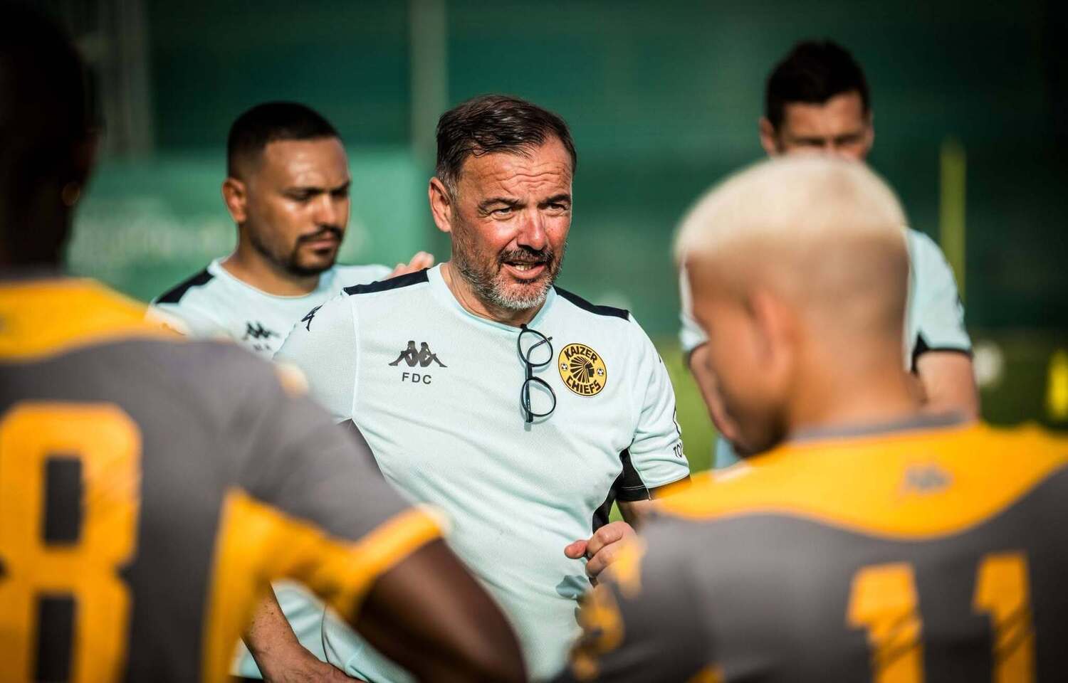 Fernando da Cruz conducting a training session at Kaizer Chiefs