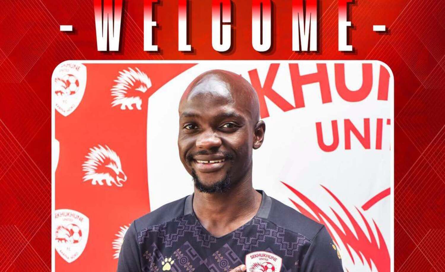 Givemore Khupe being unveiled by Sekhukhue United
