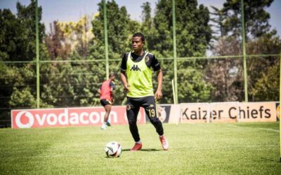 Happy Mashiane at a Kaizer Chiefs training session
