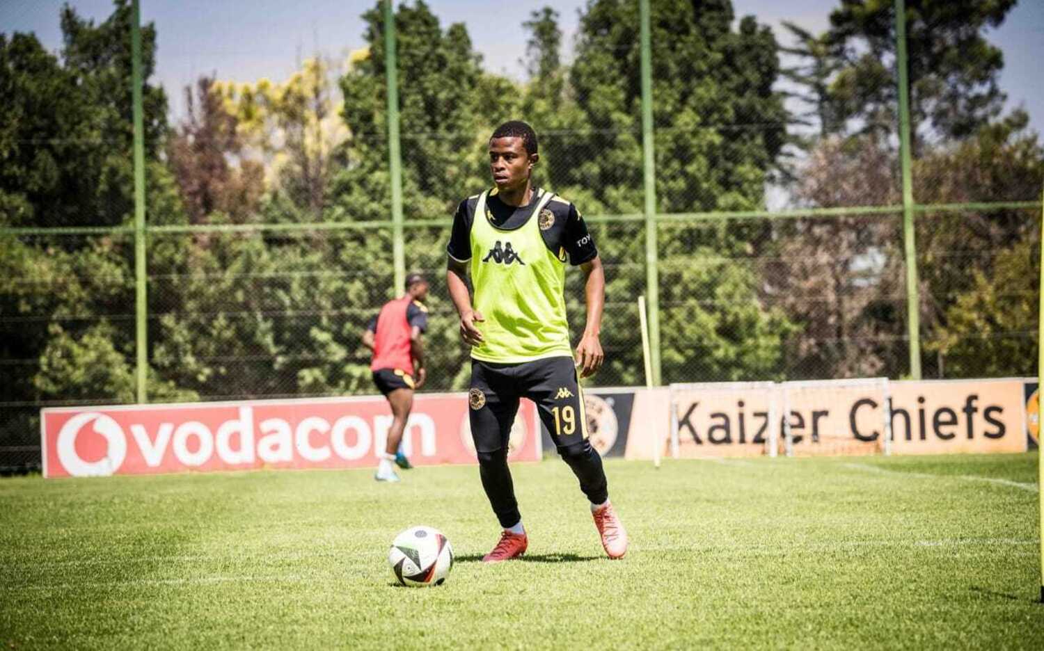 Happy Mashiane at a Kaizer Chiefs training session