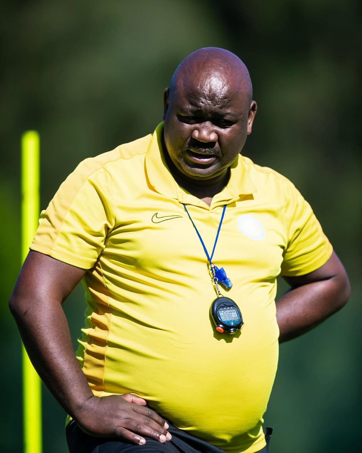 Jerry Tshabalala at Sporting Club Casablanca during a coaching session