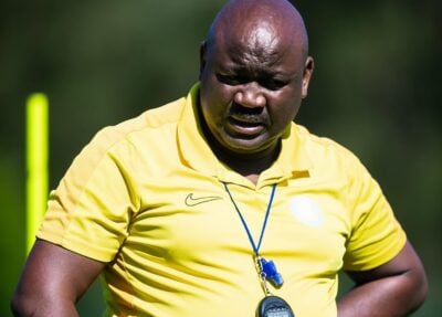 Jerry Tshabalala at Sporting Club Casablanca during a coaching session