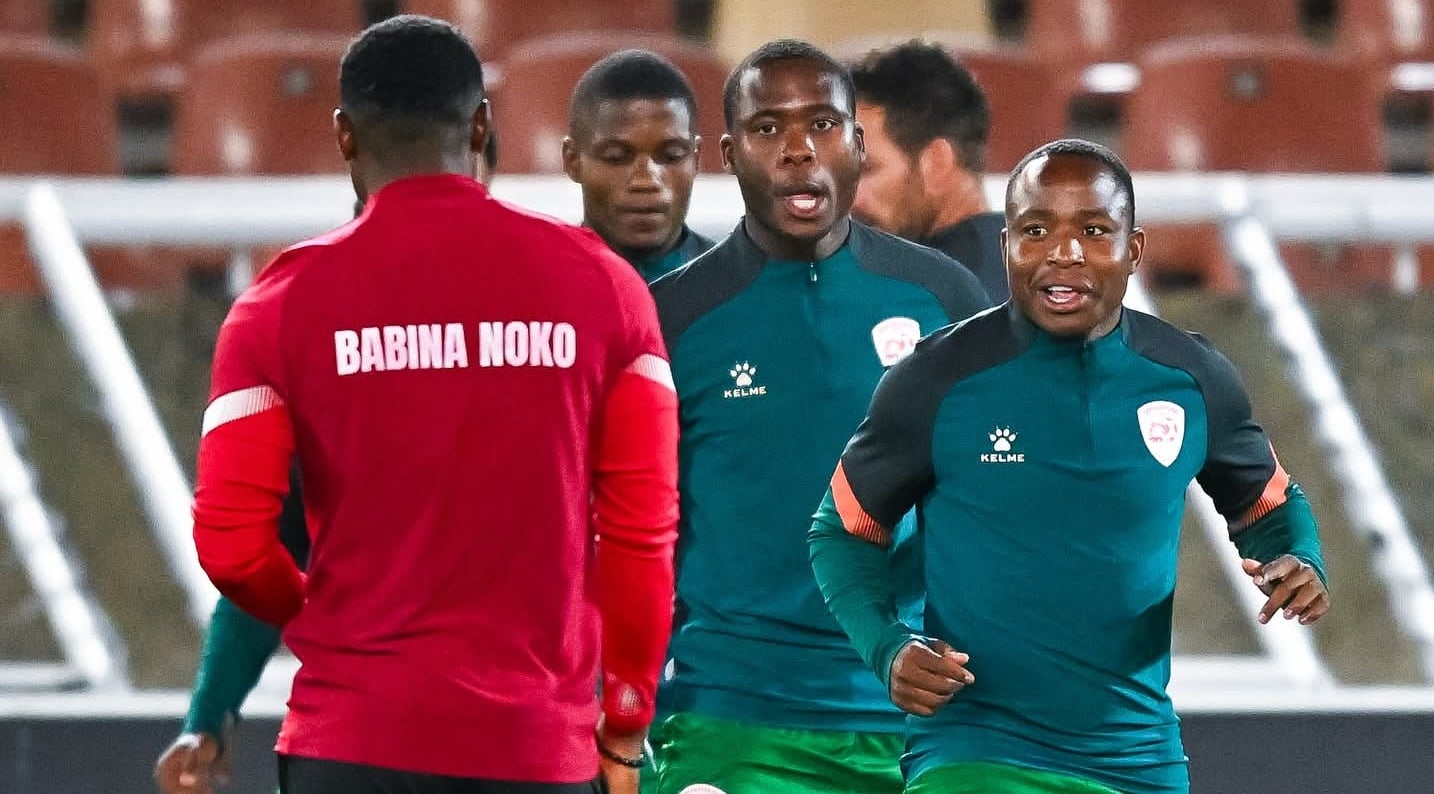 Keletso Makgalwa at Sekhukhune United training