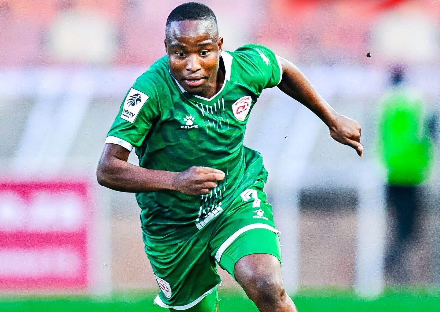 Keletso Makgalwa in action for Sekhukhune United