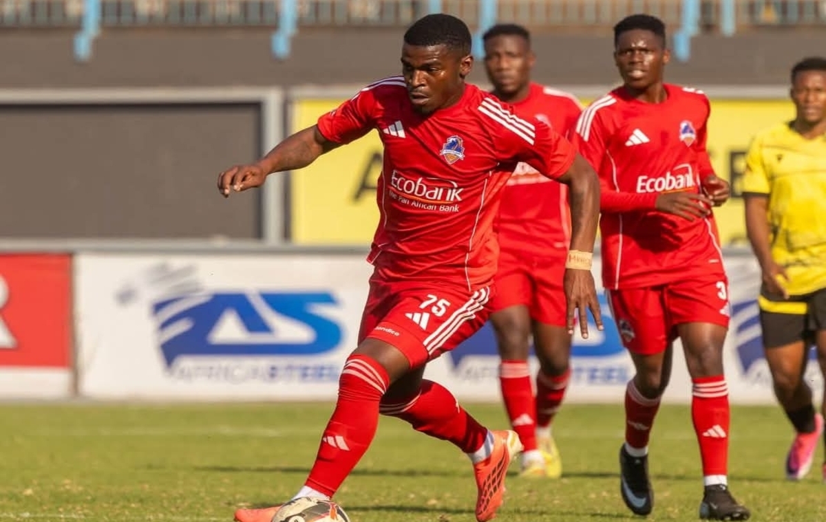 Eswatinu star Kwakhe Thwala during a match