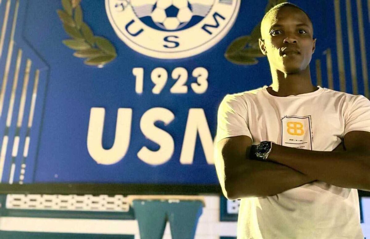 Mahlatse 'Skudu' Makudubela being unveiled at US Monastir