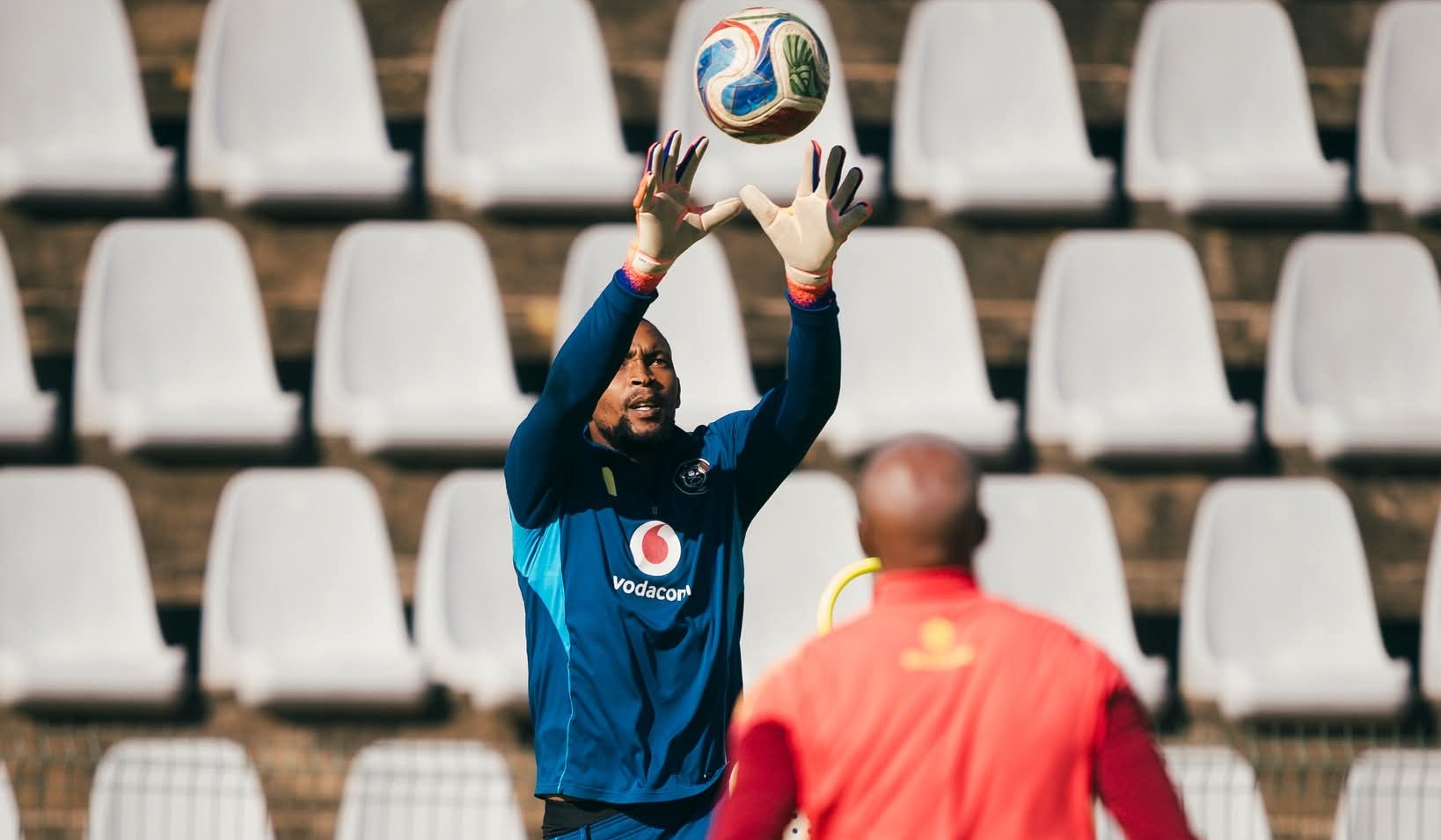 Melusi Buthelezi at Orlando Pirates training
