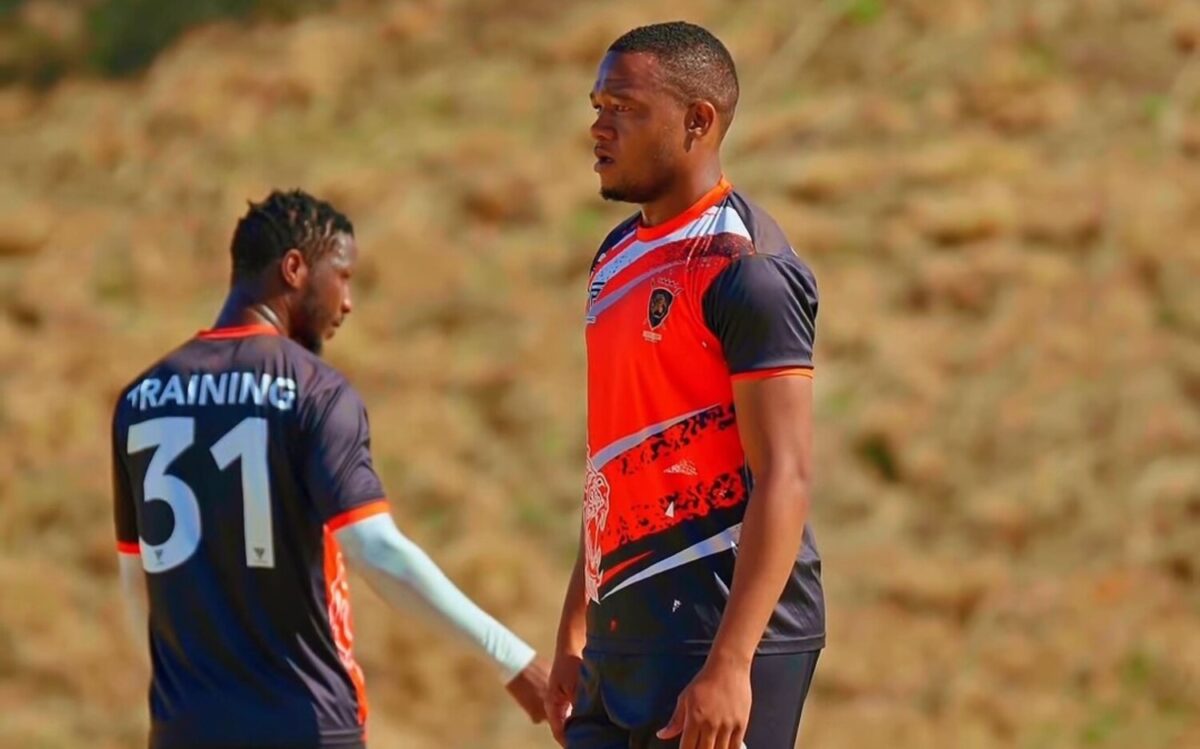Mlungisi Mkhwanazi in Lerumo Lions FC colours