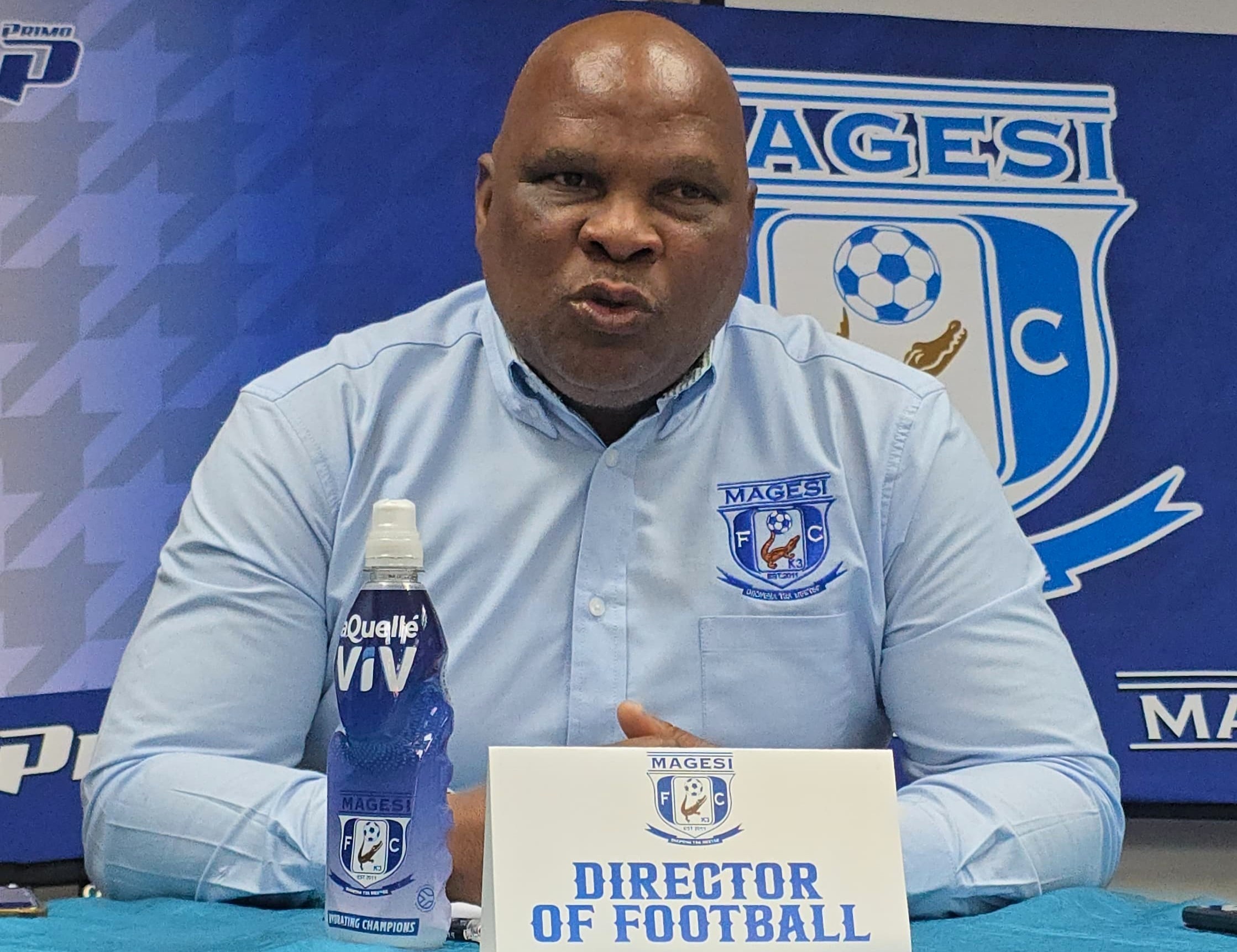Morgan Mammila being officially unveiled by Magesi FC in Polokwane.