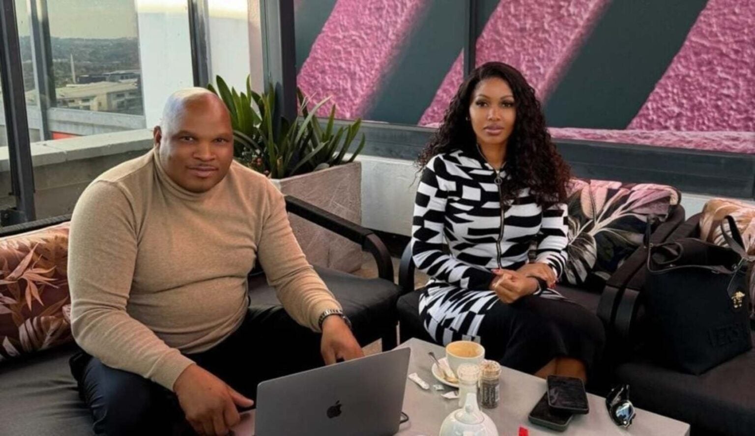 Morgan Mammila and Sibongile Marokana sitting together