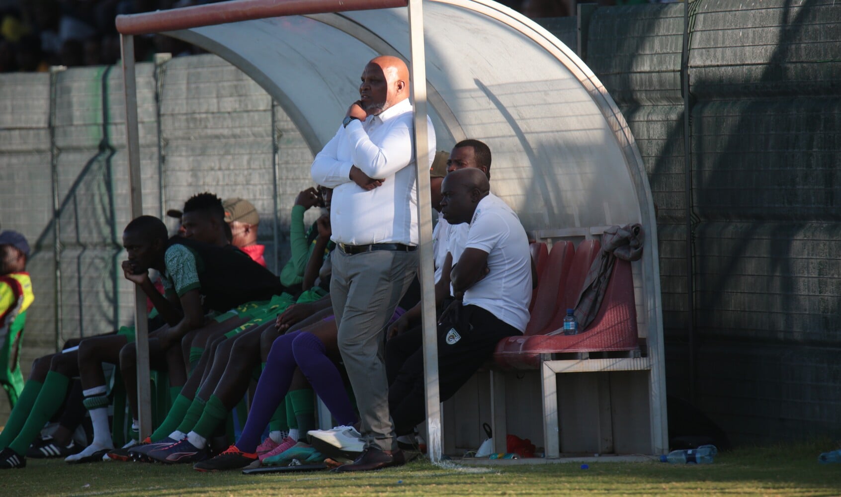 Morgan Mmamila on the bench for Baroka FC.
