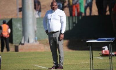 Morgan Mmamila on the touchline for Baroka FC.