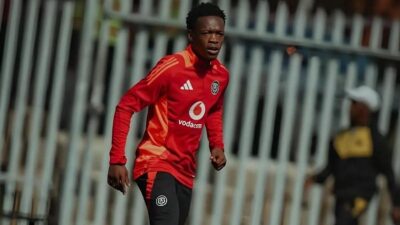 Neo Mokoena at training