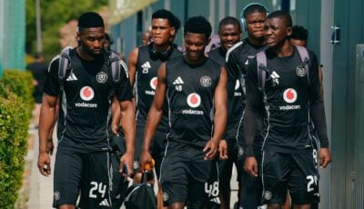 Orlando Pirates players before training