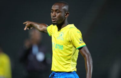 Peter Shalulile in action for Mamelodi Sundowns