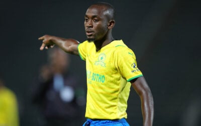 Peter Shalulile in action for Mamelodi Sundowns