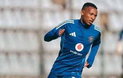 Relebohile Mofokeng at training with Orlando Pirates