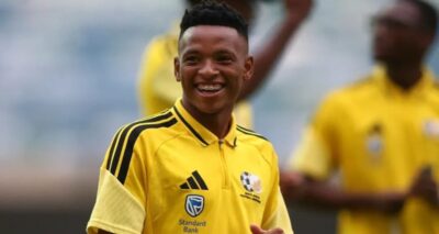 Relebohile Mofokeng in Bafana Bafana colours