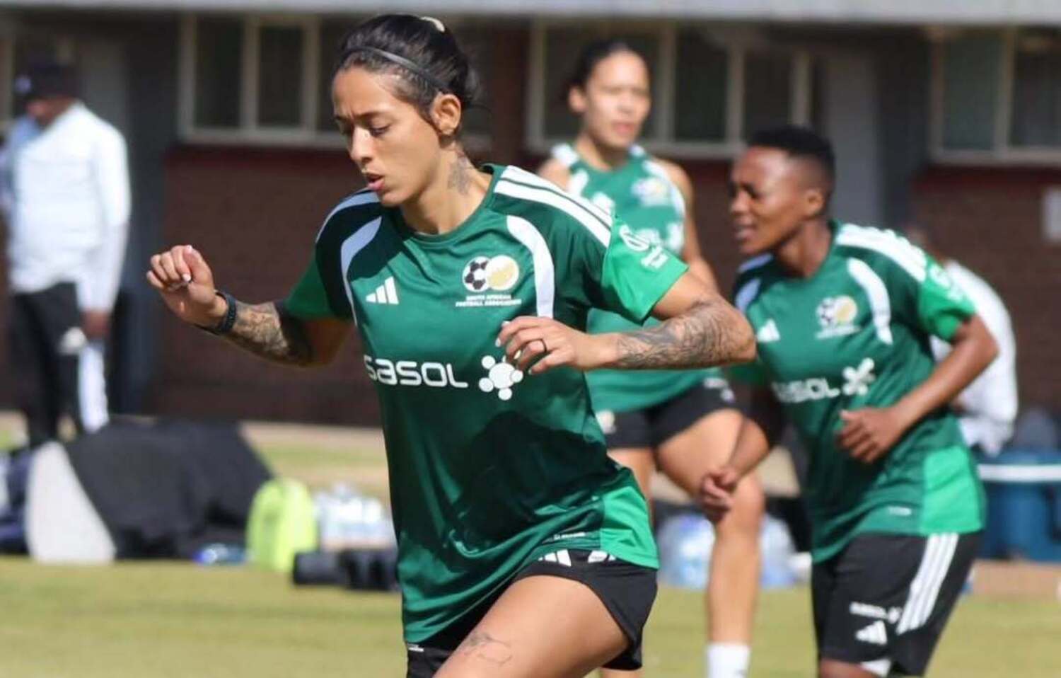 Robyn Moodaly-Salagado during a Banyana Banyana training session