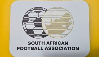 SAFA Logo at the ABC Motsepe League playoffs in Soshanguve
