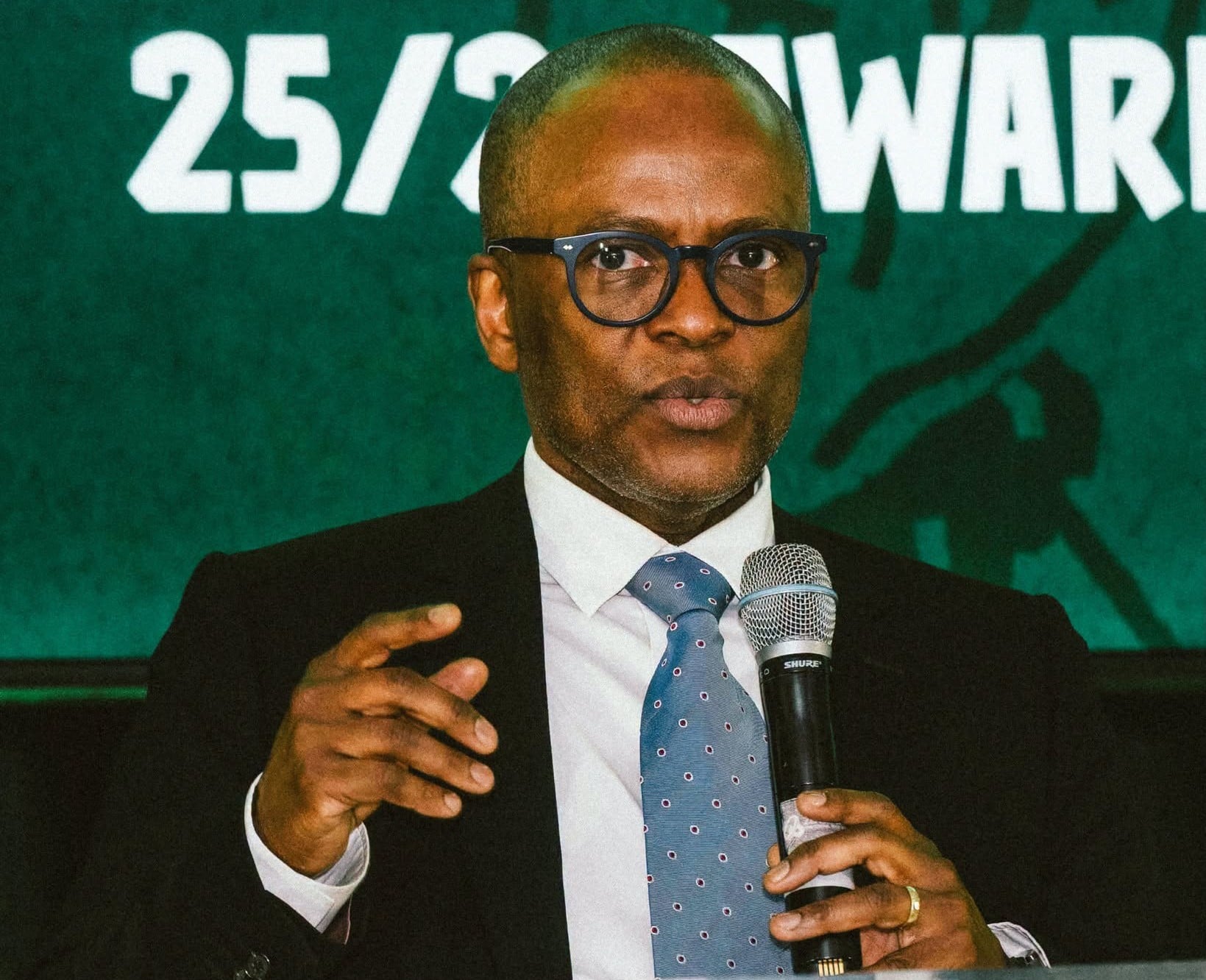 AmaZulu FC chairman Sandile Zungu addressing guests at the club awards ceremony