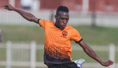 Simon Ramabu in action for Polokwane City during the 2025/26 Betway Premiership season.