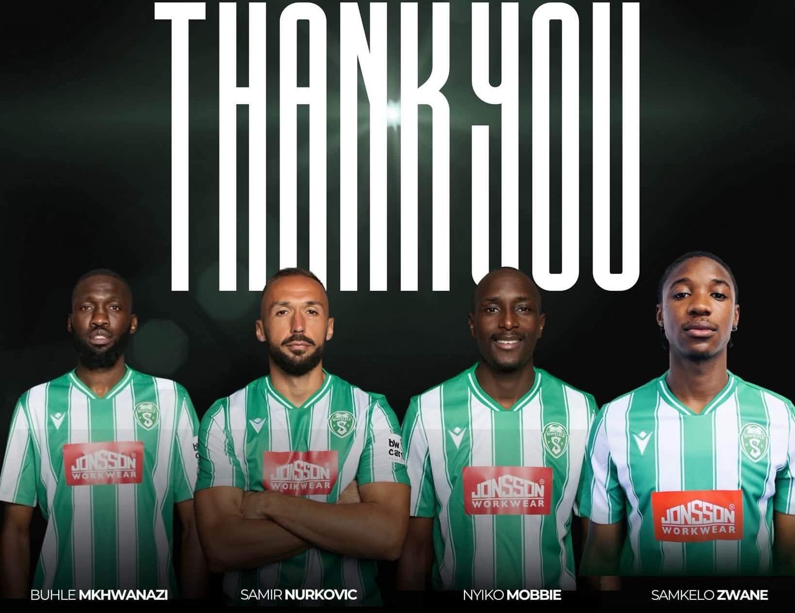 Some of the players leaving Siwelele FC ahead of the new season.