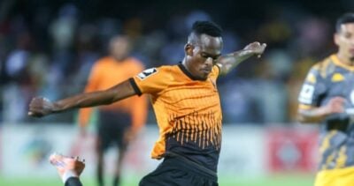 Thabang Matuludi in action for Polokwane City.