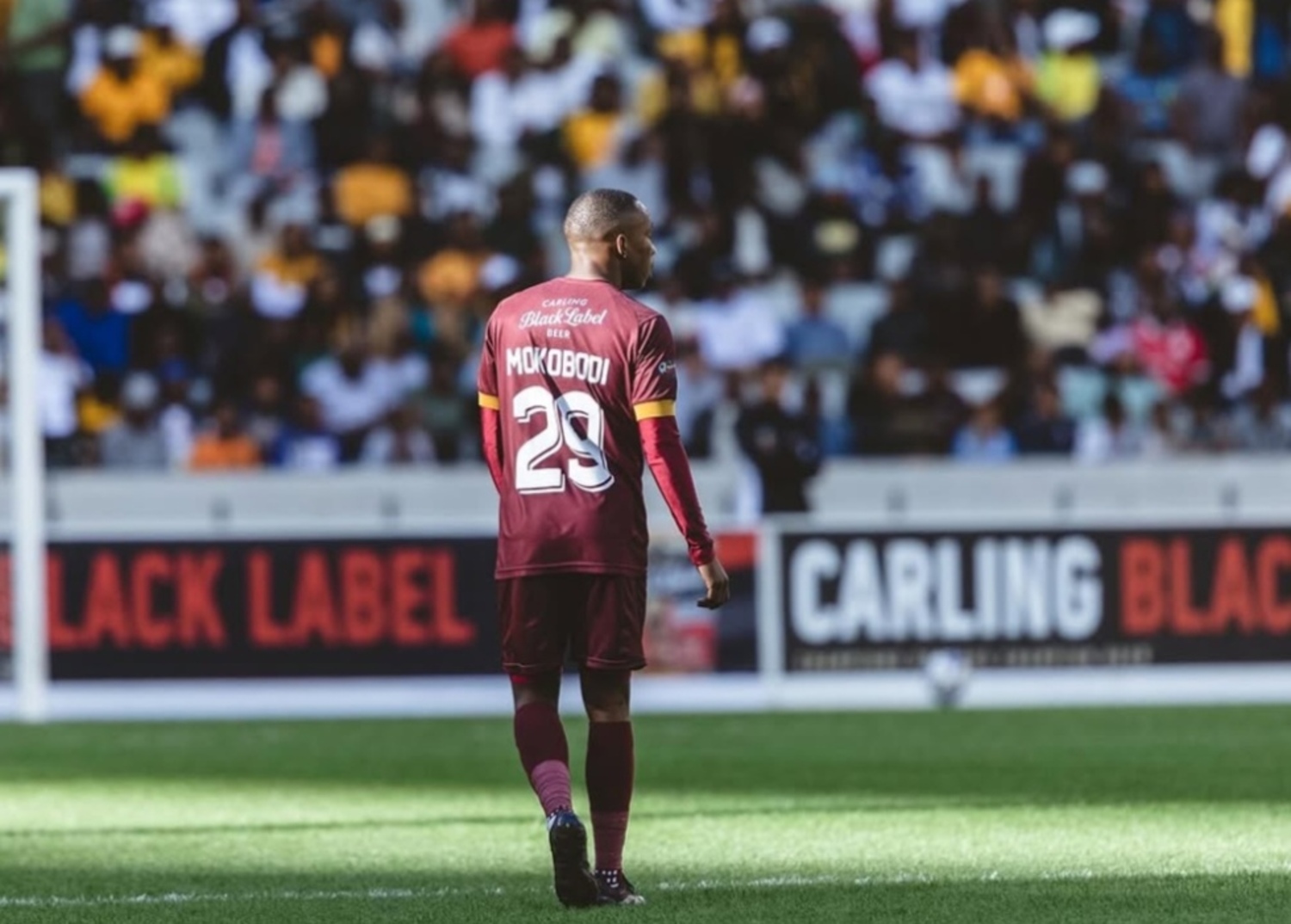 Thapelo Mokobodi in action for Stellenbosch FC