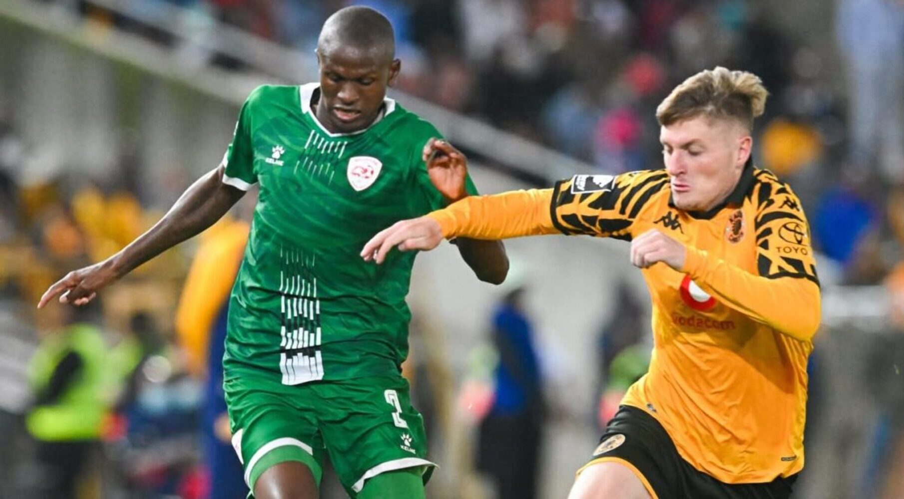 Tshepho Mashiloane in action for Sekhukhune United against Kaizer Chiefs.