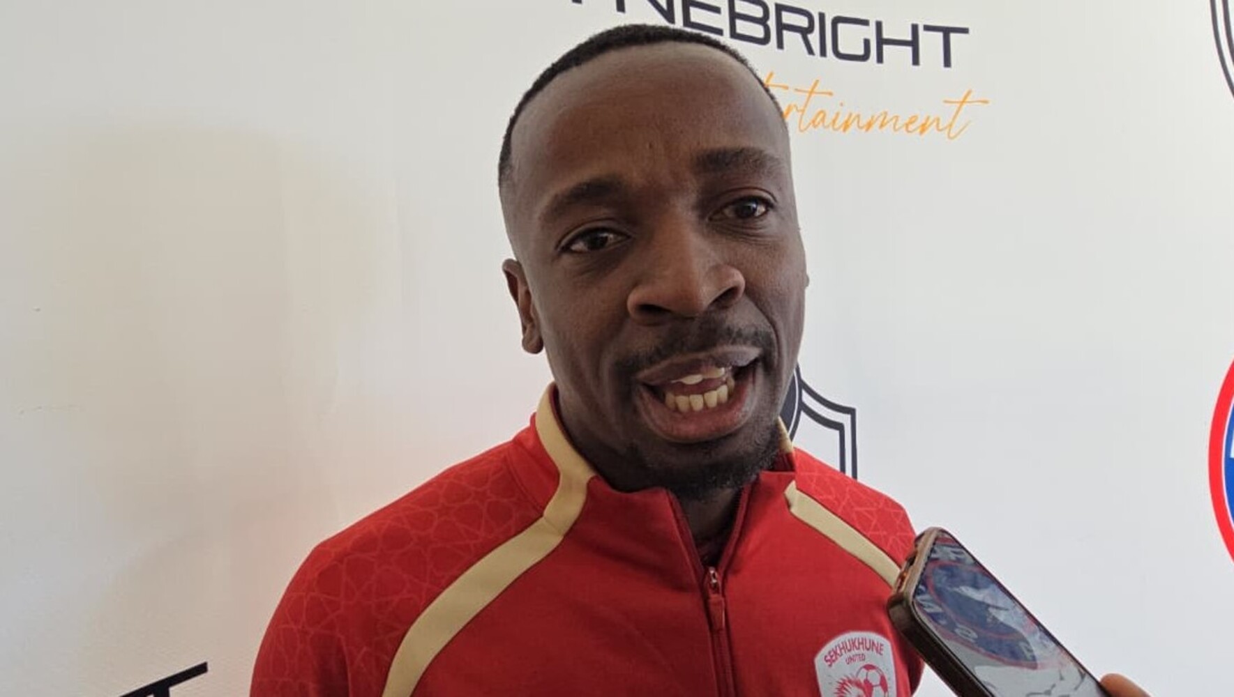 Vusimuzi Mncube talking to FARPost during a Mafori Cup launch in Polokwane