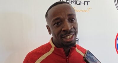 Vusimuzi Mncube talking to FARPost during the official launch of the Mafori Cup.