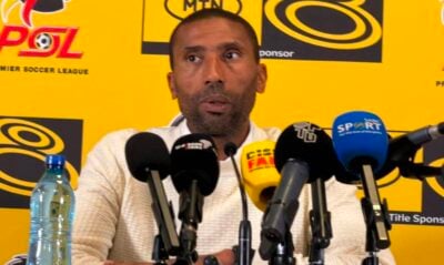 Orlando Pirates coach Abdeslam Ouaddou addressing a press conference