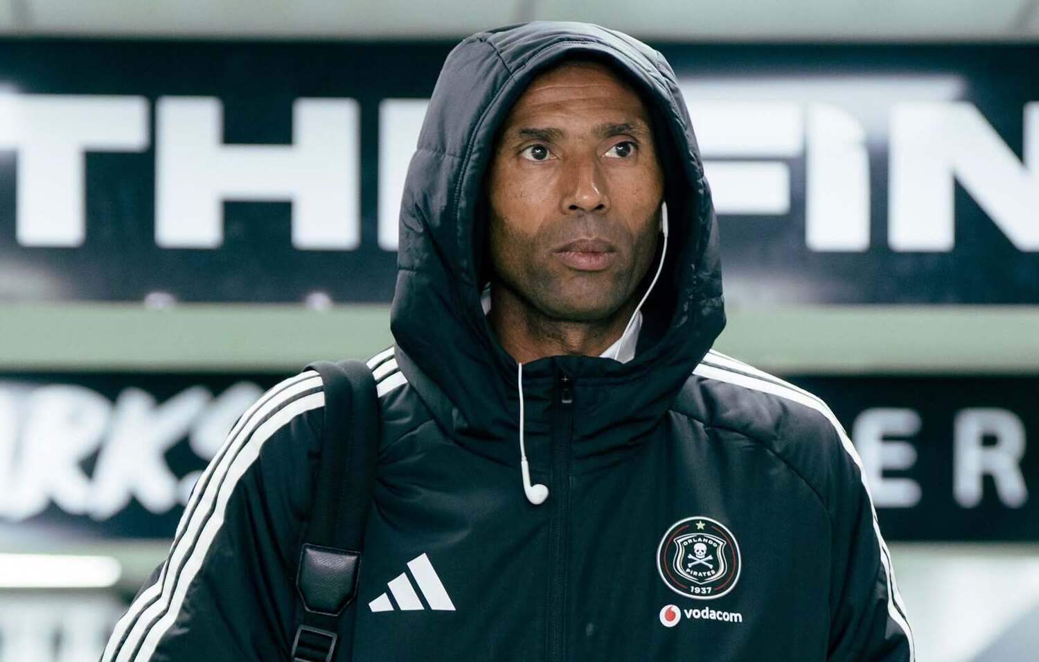 Orlando Pirates coach Abdeslam Ouaddou arriving for a match
