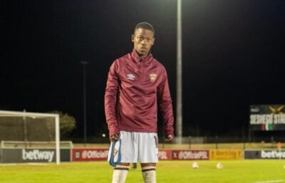 Ashley Du Preez in Stellenbosch FC colors