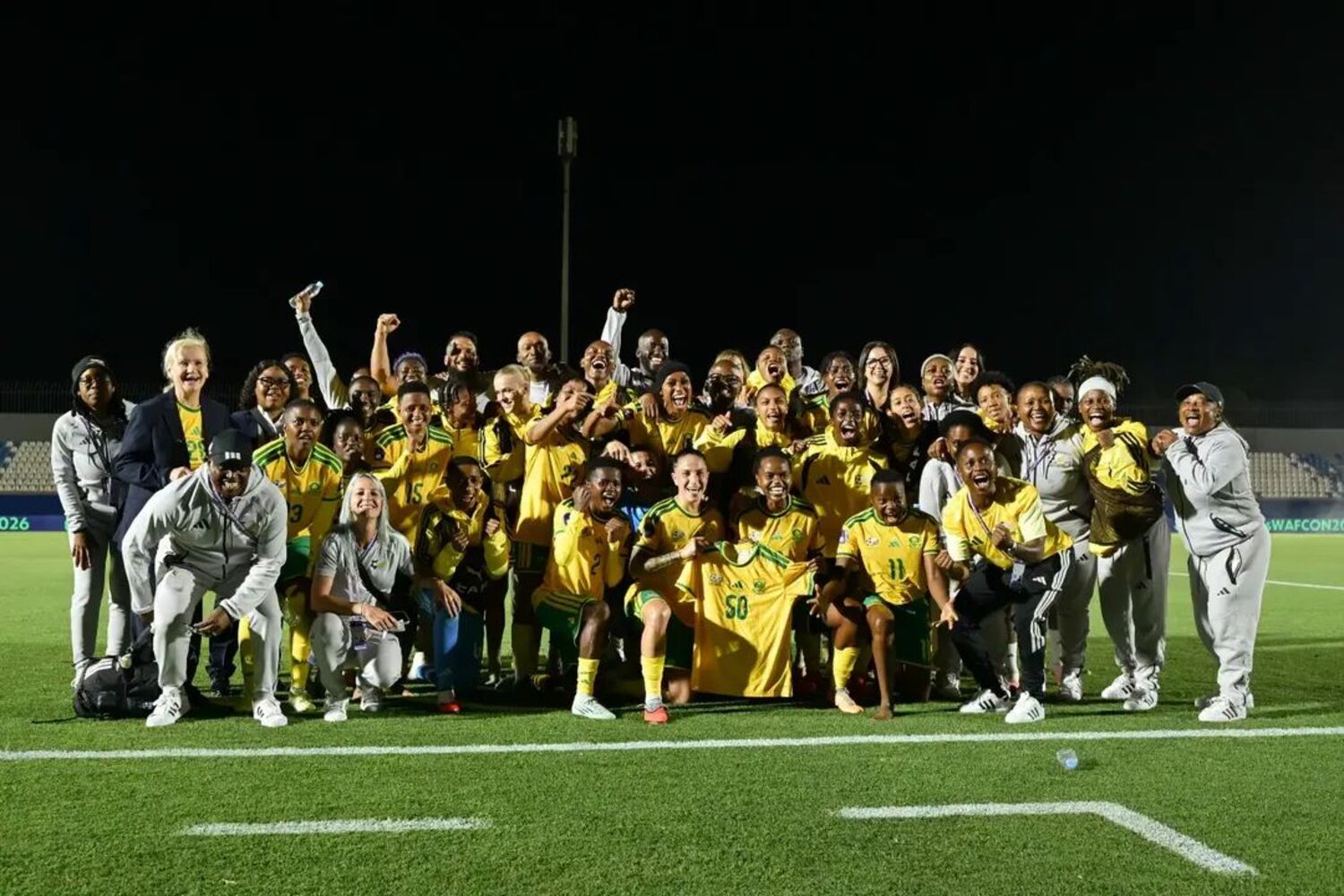 Banyana Banyana players in jubilation mood
