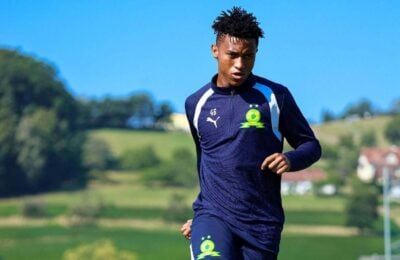 Bennet Mokoena during a Mamelodi Sundowns training session